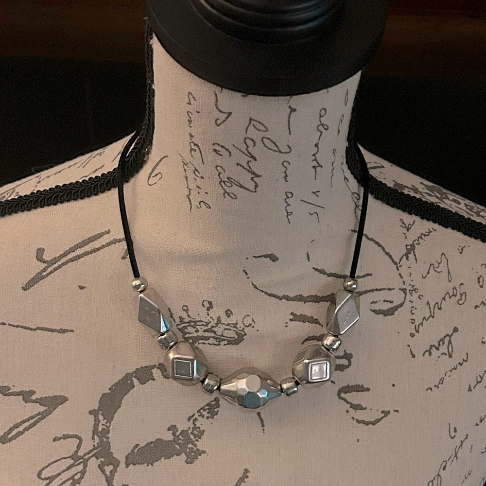 Black and Silver Necklace